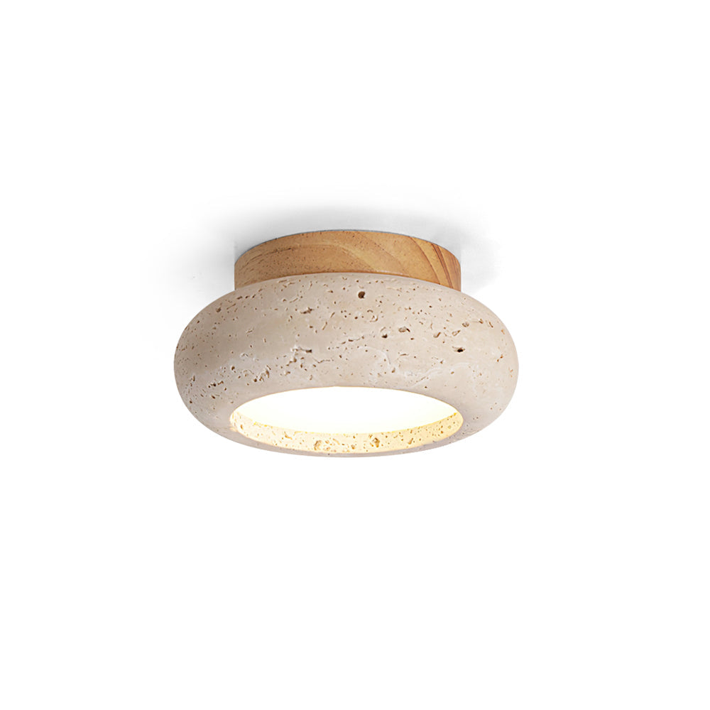 Astra Plafondlamp Mini Donut in Travertin