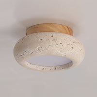 Astra Plafondlamp Mini Donut in Travertin