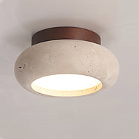 Astra Plafondlamp Mini Donut in Travertin