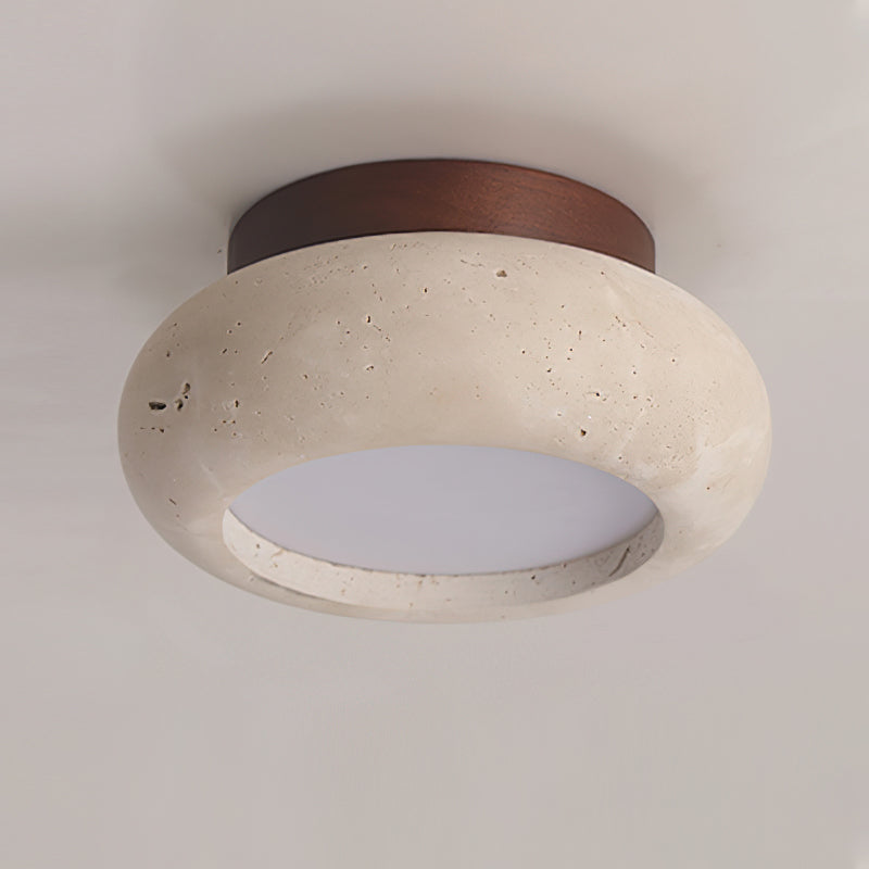 Astra Plafondlamp Mini Donut in Travertin