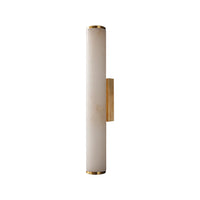 Arcus Wandlamp Elegant Minimalistisch Modern in Messing en Alabaster