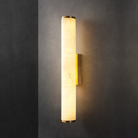 Arcus Wandlamp Elegant Minimalistisch Modern in Messing en Alabaster