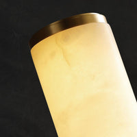 Arcus Wandlamp Elegant Minimalistisch Modern in Messing en Alabaster