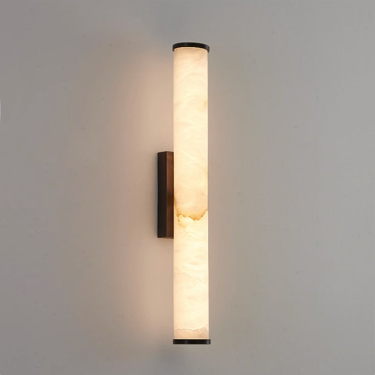 Arcus Wandlamp Elegant Minimalistisch Modern in Messing en Alabaster