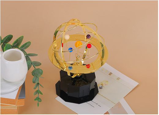 Grand Orrery Model Handcrafted Mechanical Brass Solar System Replica (5 Planeten)
