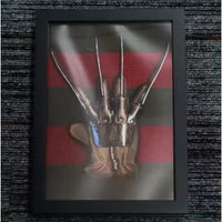 Freddy Krueger Handschoen & Trui Shadow Box | A Nightmare on Elm Street Houten Fotolijst