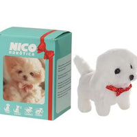 Nicoo Interactieve Robot Puppy | Loopt, Blaft, Kwispelt | Pluche, Batterij-Aangedreven Speelgoed