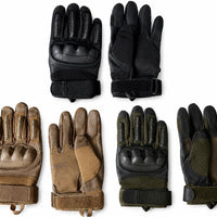 Tactische Volledige Vingerhandschoenen met Knokkelbescherming – Zwart & Groen