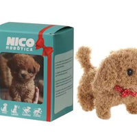 Nicoo Interactieve Robot Puppy | Loopt, Blaft, Kwispelt | Pluche, Batterij-Aangedreven Speelgoed