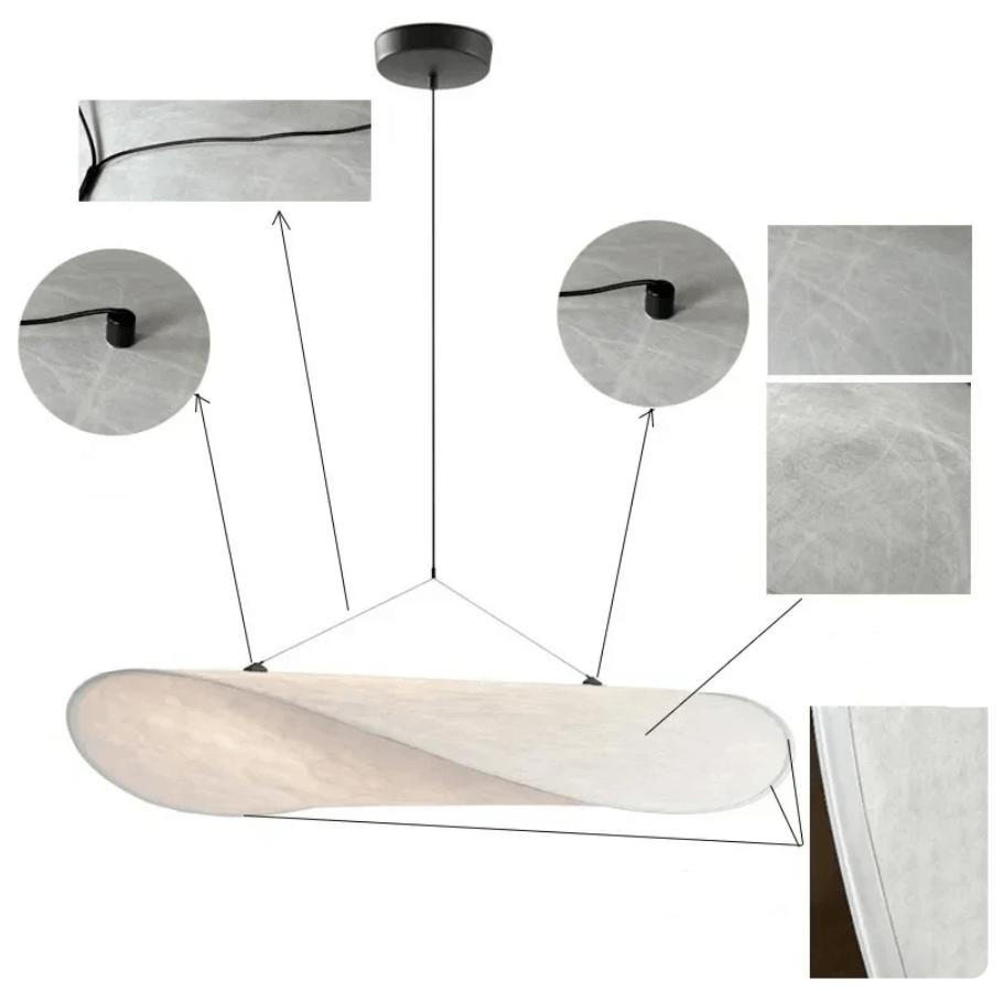 EleganceLoom - Zijden hanglamp - Modern ontwerp - Chic en veeleisend