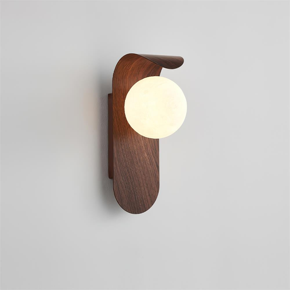 Exuro Wandlamp Binnen in Houtkleur / Notenhoutkleur