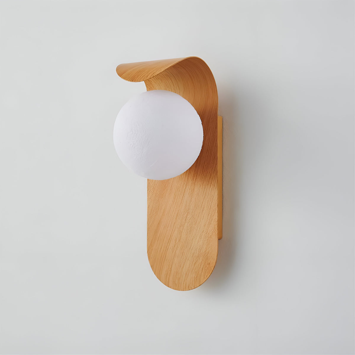 Carlyle Nordic Minimalistische IJzeren Houten Accent LED Wandlamp