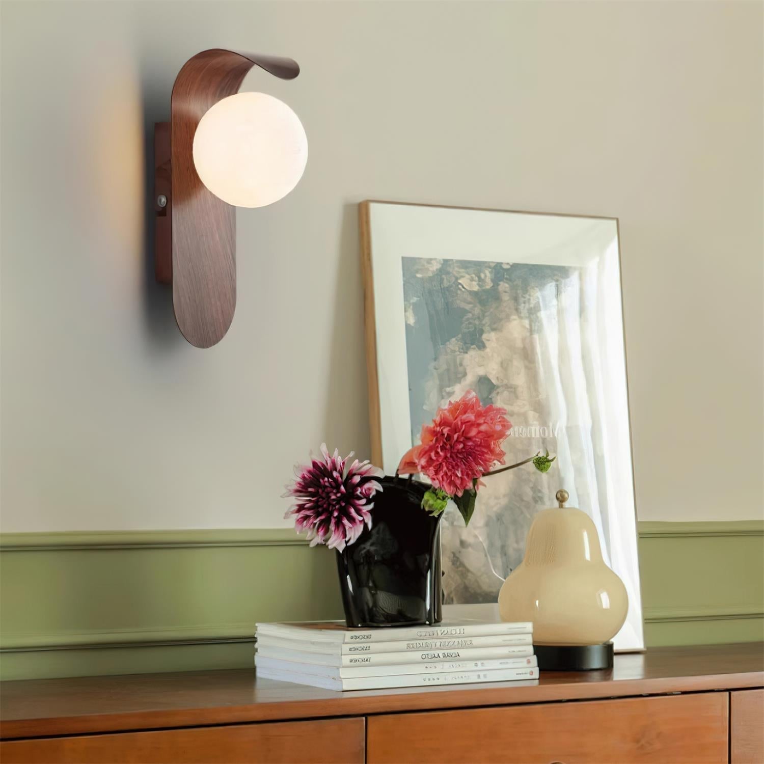 Exuro Wandlamp Binnen in Houtkleur / Notenhoutkleur