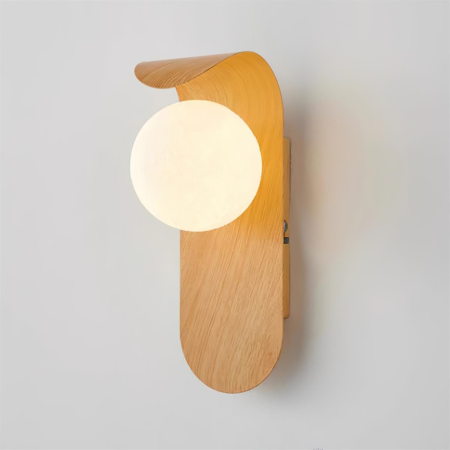 Exuro Wandlamp Binnen in Houtkleur / Notenhoutkleur
