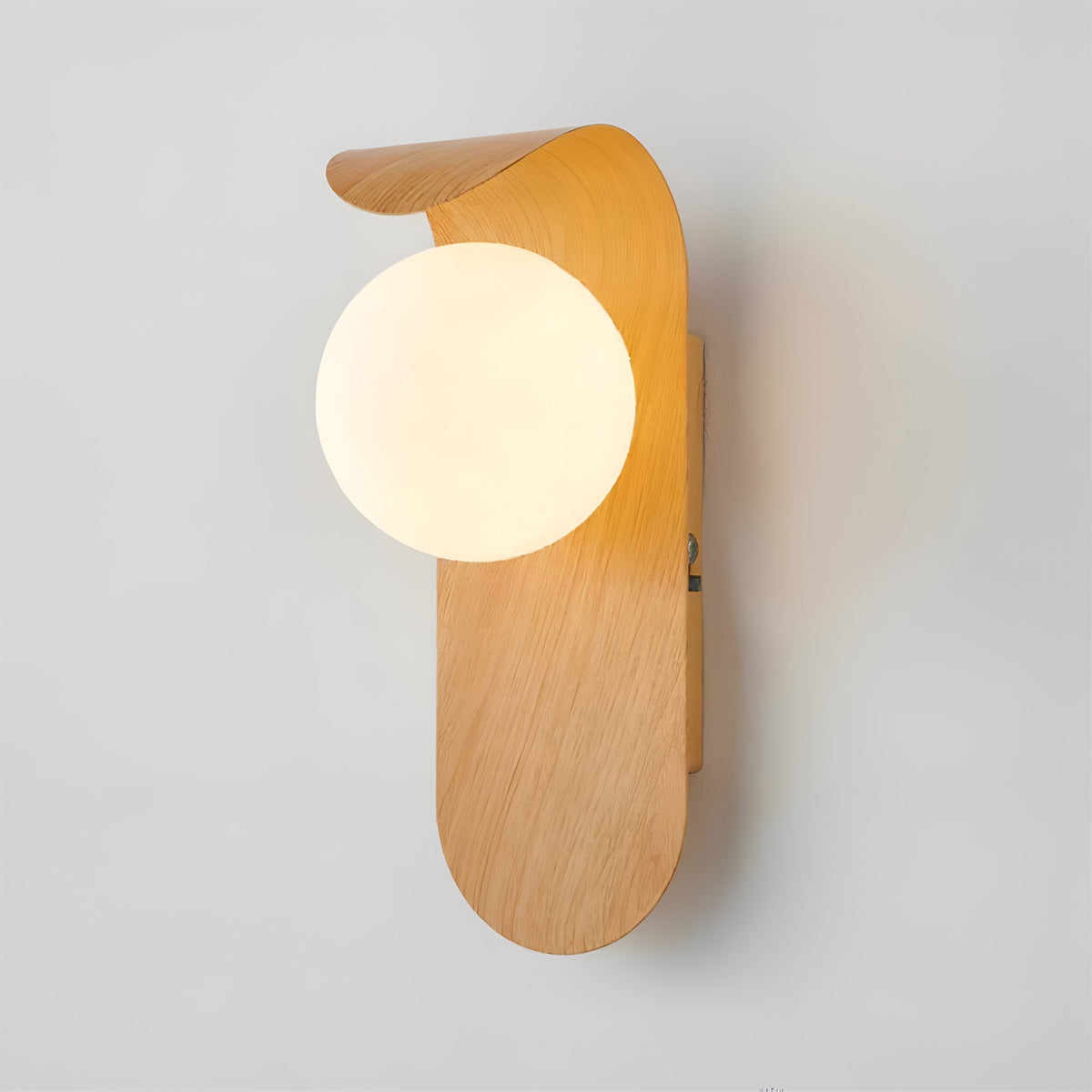 Carlyle Nordic Minimalistische IJzeren Houten Accent LED Wandlamp