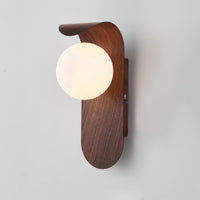 Exuro Wandlamp Binnen in Houtkleur / Notenhoutkleur
