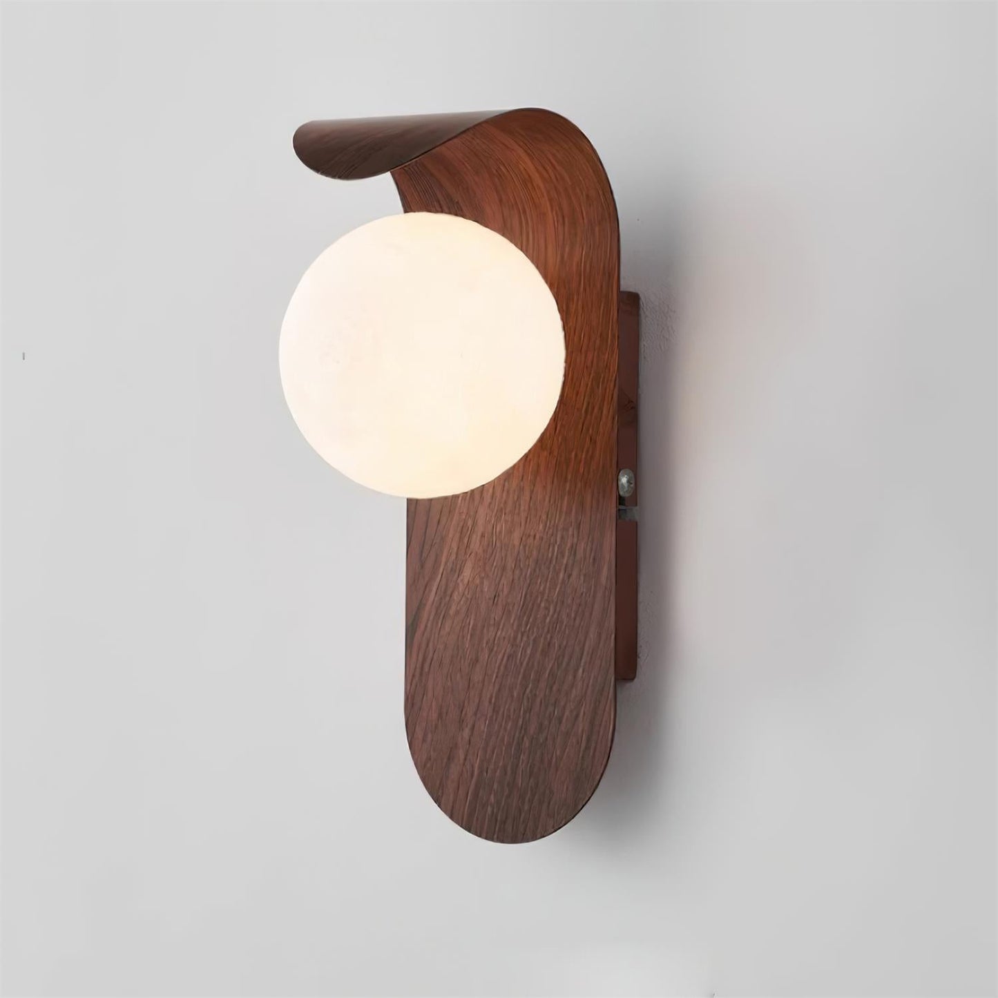 Exuro Wandlamp Binnen in Houtkleur / Notenhoutkleur
