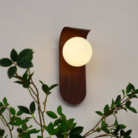Exuro Wandlamp Binnen in Houtkleur / Notenhoutkleur