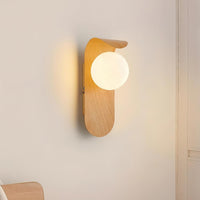 Carlyle Nordic Minimalistische IJzeren Houten Accent LED Wandlamp