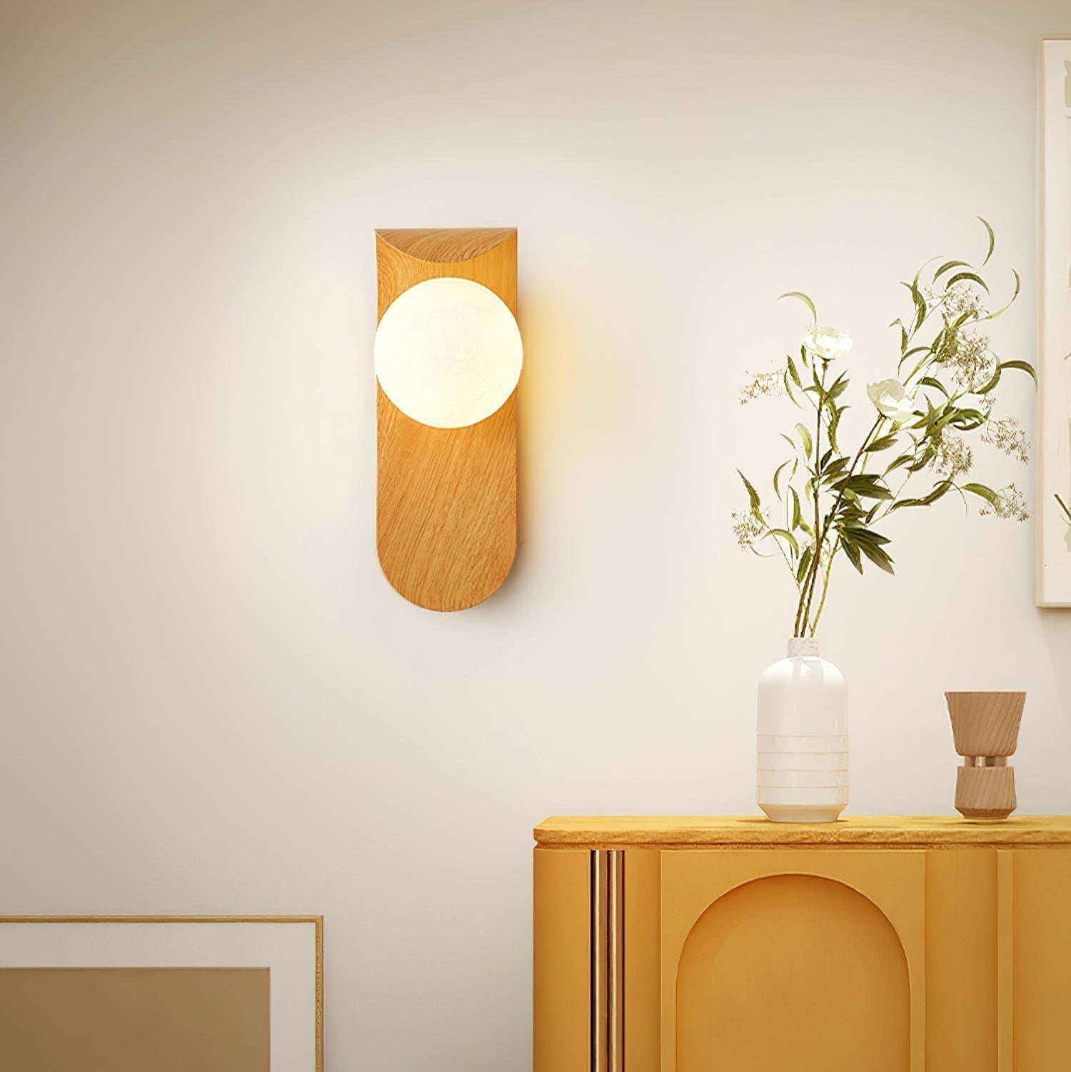 Exuro Wandlamp Binnen in Houtkleur / Notenhoutkleur