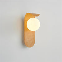 Exuro Wandlamp Binnen in Houtkleur / Notenhoutkleur