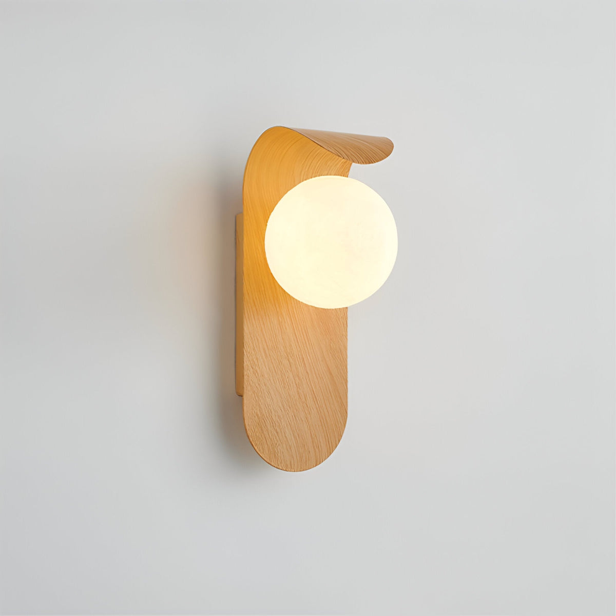 Carlyle Nordic Minimalistische IJzeren Houten Accent LED Wandlamp
