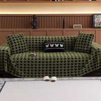 Cavalli Houndstooth Pluche Sofa Dekbedovertrek