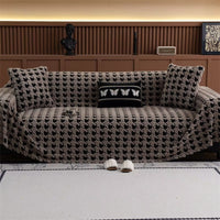 Cavalli Houndstooth Pluche Sofa Dekbedovertrek