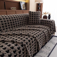 Cavalli Houndstooth Pluche Sofa Dekbedovertrek