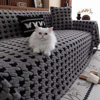 Cavalli Houndstooth Pluche Sofa Dekbedovertrek