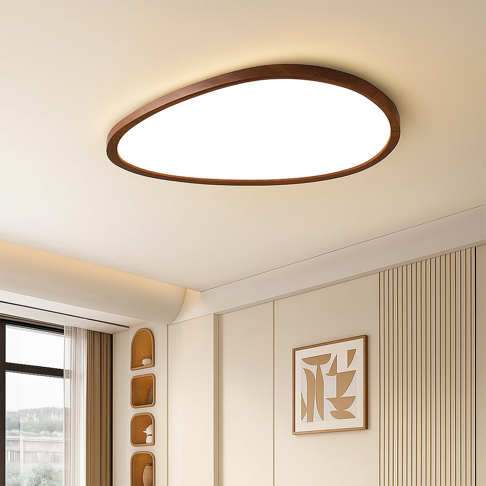 Ultra Dun Donkere Houten Plafondlamp