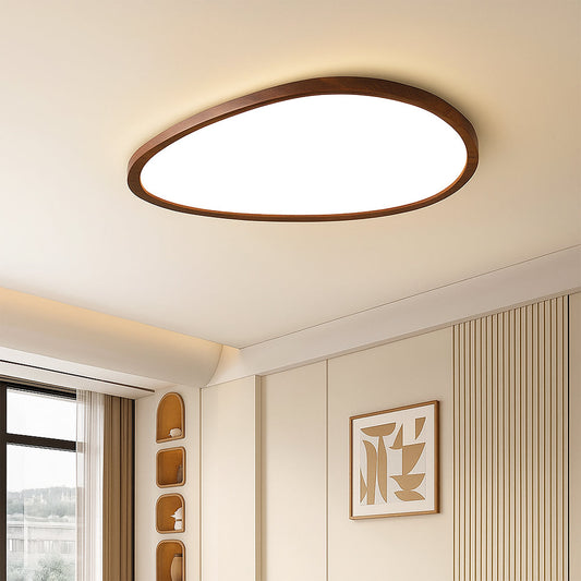 Ultra Dun Donkere Houten Plafondlamp