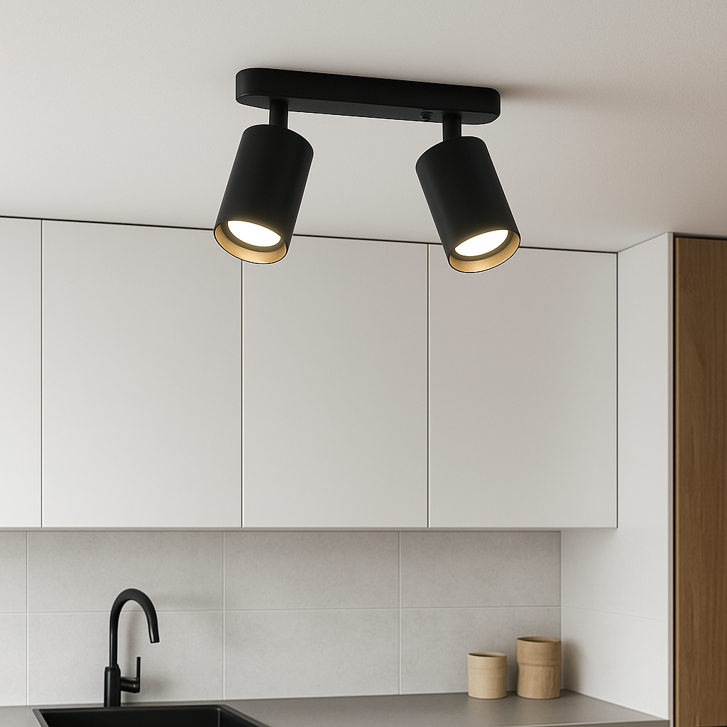 Verstelbare Dubbele Hoofdlamp voor aan het Plafond