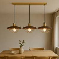 Noordse Houten Kooi Hanglamp