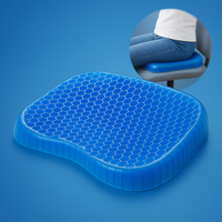 ComfortGel Orthopedisch Gel-Zitkussen | Drukverlichting - Staartbeenpijn - Lendensteun - Voor bureaustoel - Auto - Rolstoelgebruik