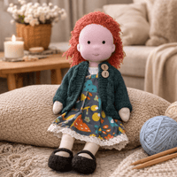 Elora – Handgemaakte Waldorf-pop van katoen voor creatief spelen