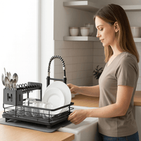 KITCHENFORM – Opvouwbaar afdruiprek van roestvrij staal, ruimtebesparend ontwerp voor moderne keukens