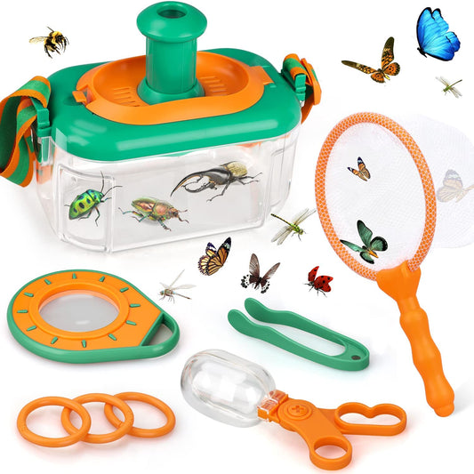 Insecten Verkenningsset voor Kinderen - Veilige Plastic met Vergrootglas en Terrarium