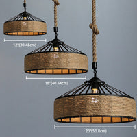 Classic Hennep Touw Rustieke IJzeren Hanglamp