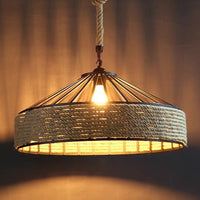 Classic Hennep Touw Rustieke IJzeren Hanglamp