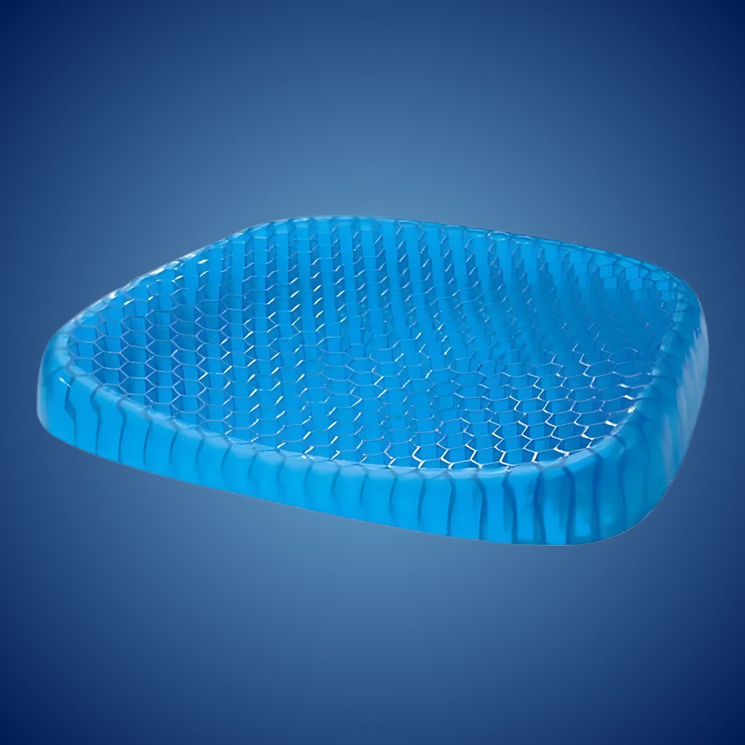 ComfortGel Orthopedisch Gel-Zitkussen | Drukverlichting - Staartbeenpijn - Lendensteun - Voor bureaustoel - Auto - Rolstoelgebruik