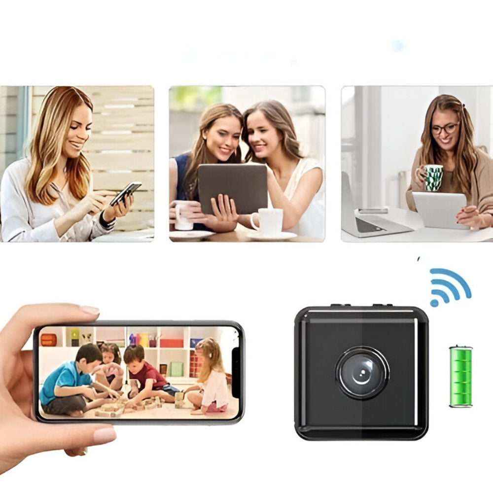Lyrana - Draadloze Mini Wifi Beveiligingscamera met Livebeeld en Nachtzicht