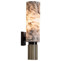 Koperstenen Wandlamp