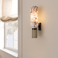 Koperstenen Wandlamp