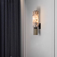 Koperstenen Wandlamp