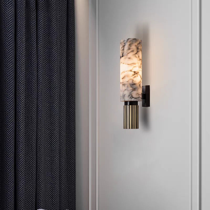 Koperstenen Wandlamp