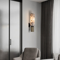 Koperstenen Wandlamp