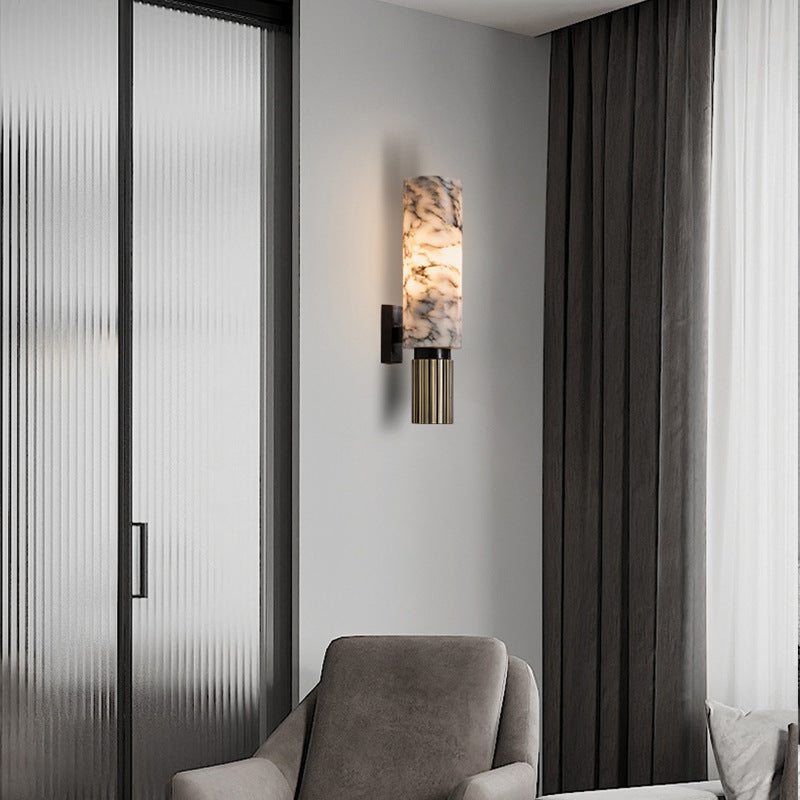 Koperstenen Wandlamp