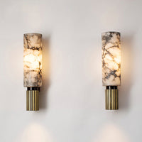 Koperstenen Wandlamp