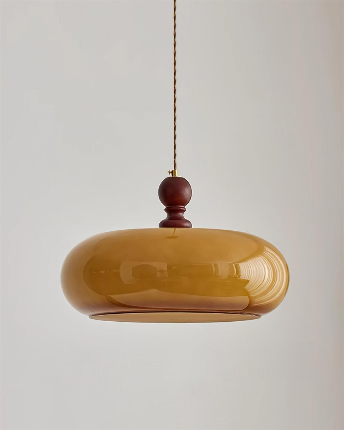 Eldom Amber Glazen Schaduw Hanglamp